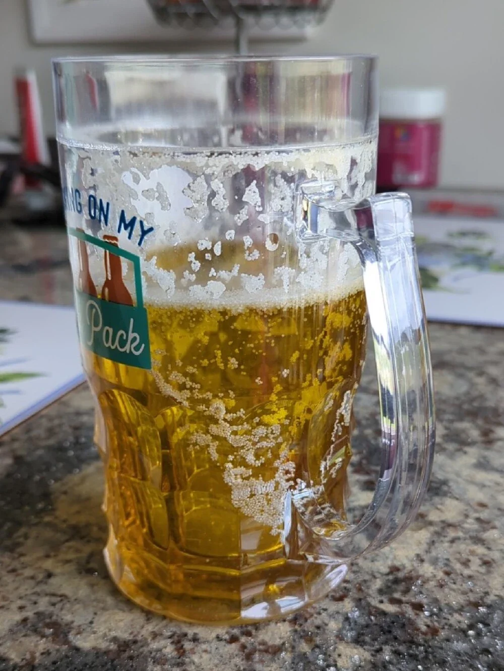 Beer Mug with Amber Accent - Home Party Glass